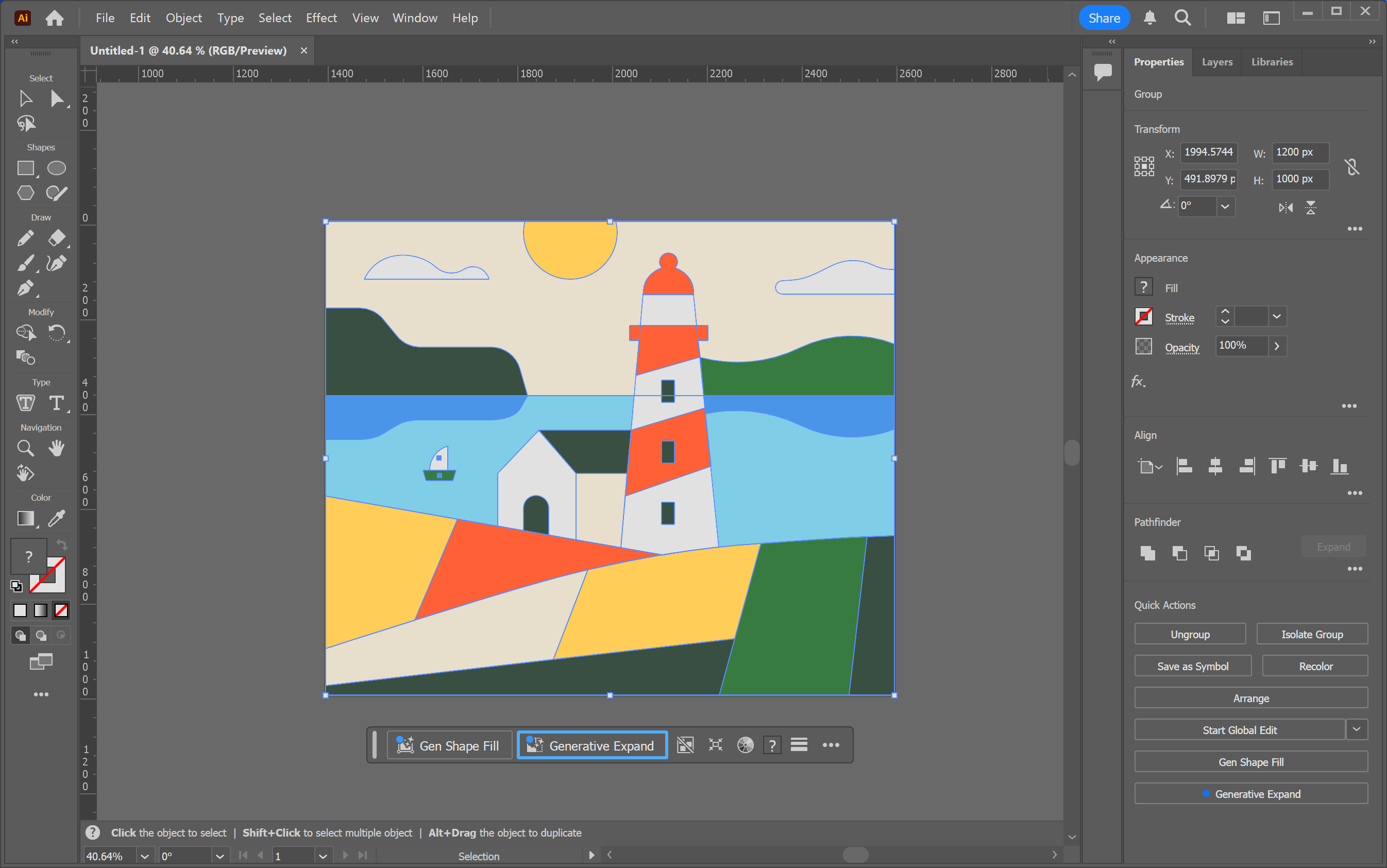 Adobe Illustrator màn hình